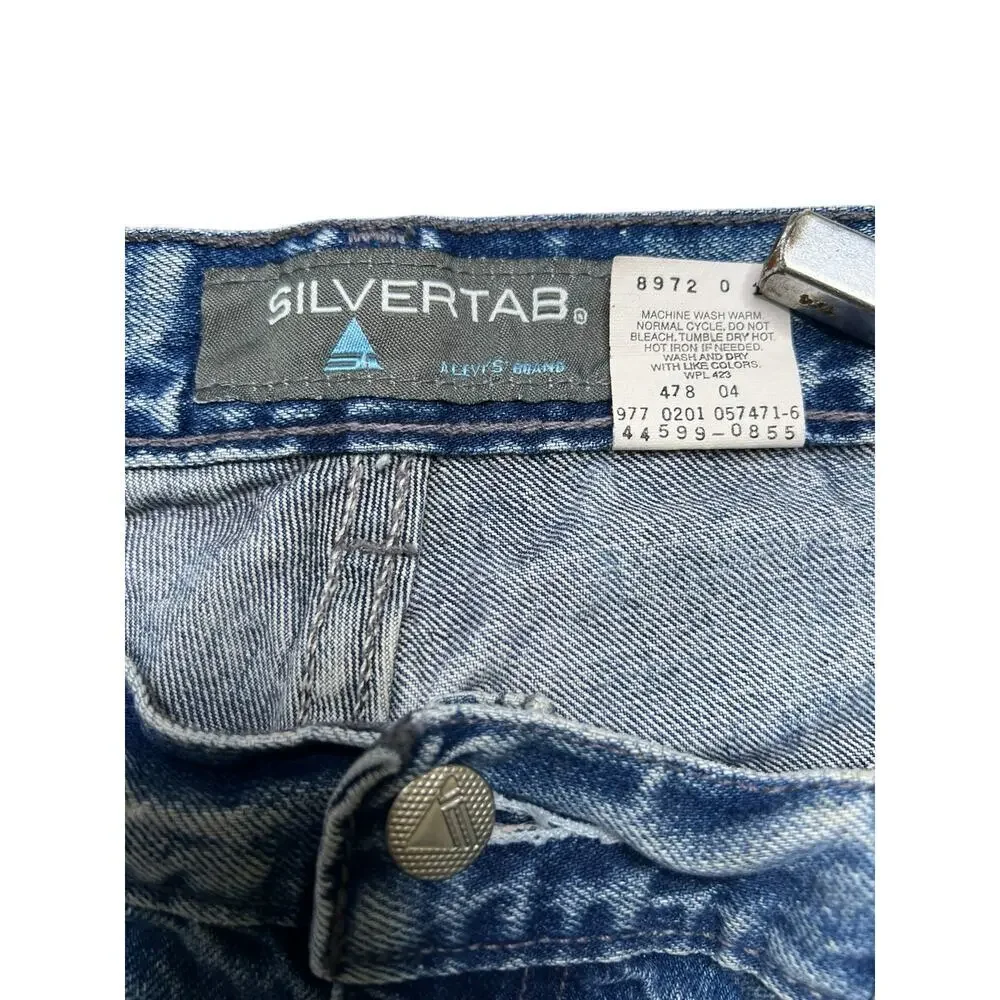 Vintage Levi's Silvertab Baggy Fit Denim cut off Shorts Men's 32  / Y2K  / Retro